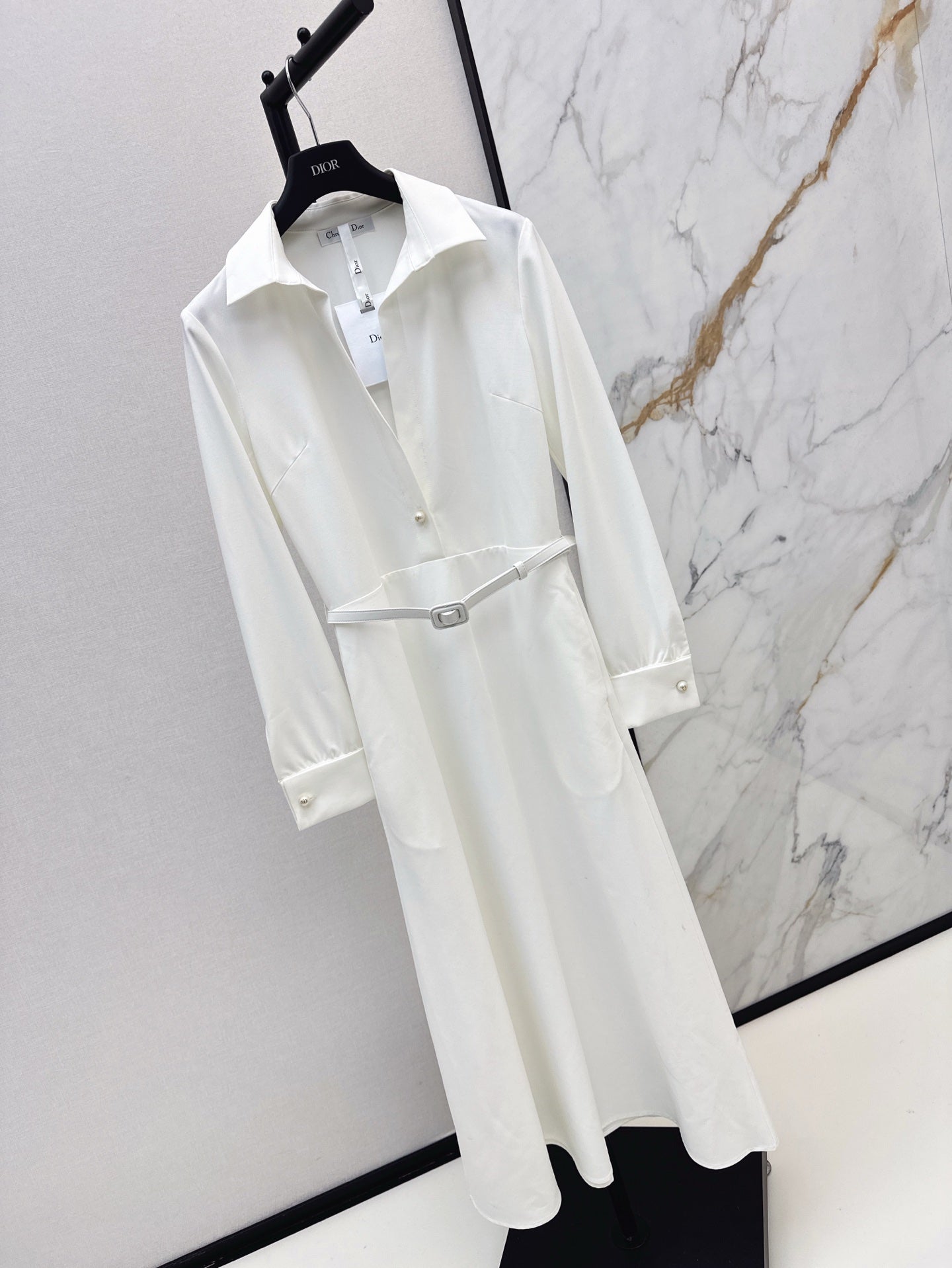 DIO 25SS V NECK SHIRT DRESS