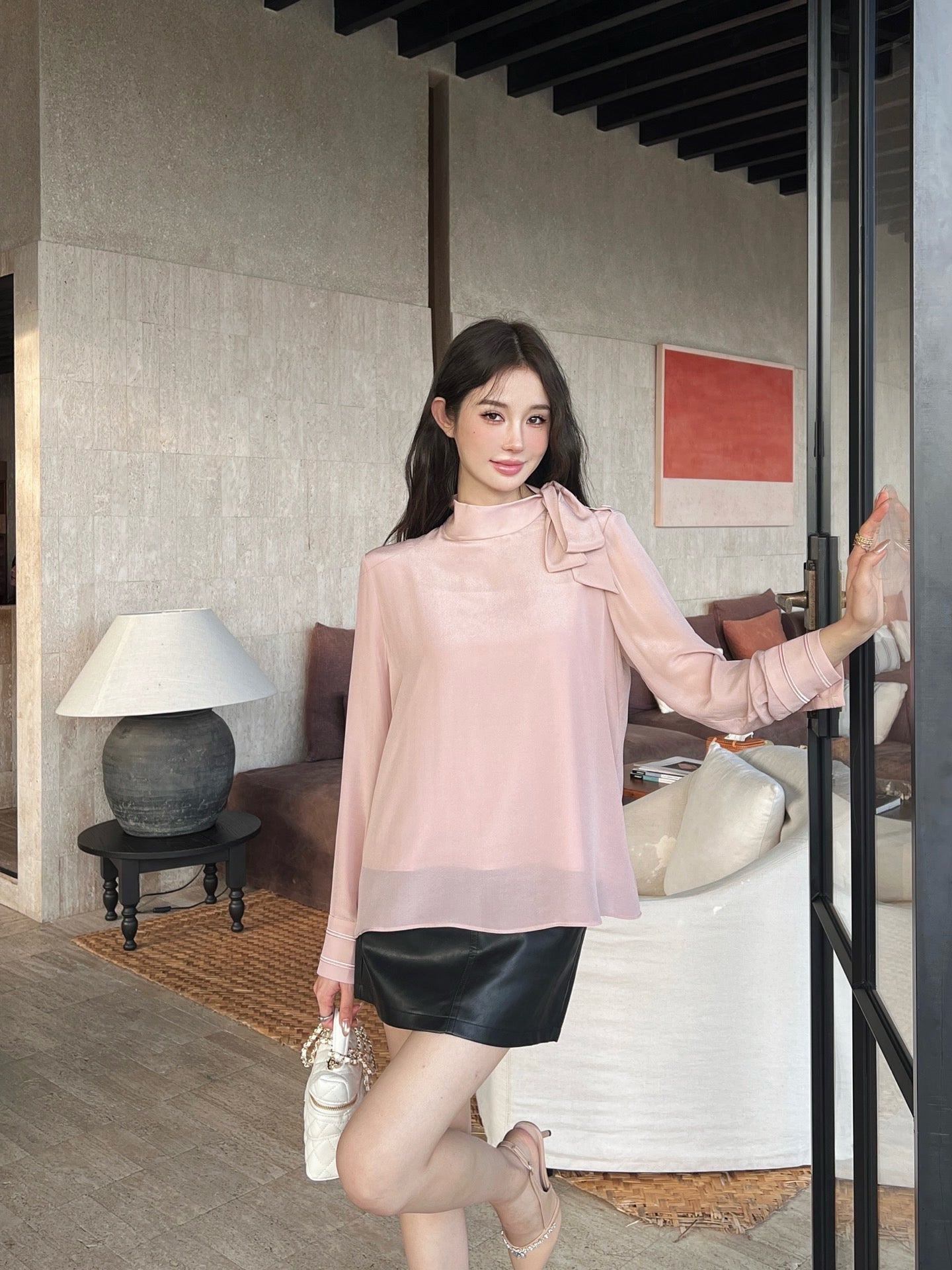 G 25ss silk shirt