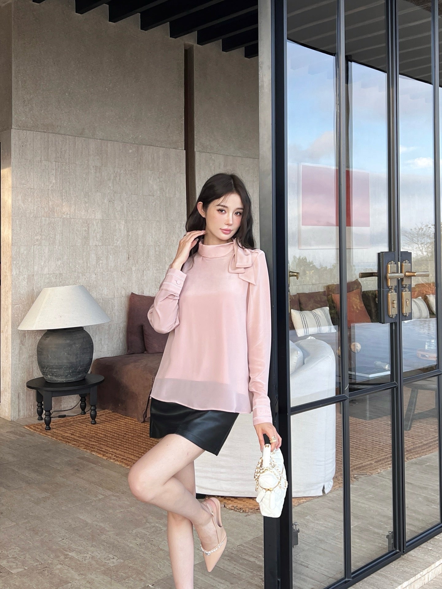 G 25ss silk shirt