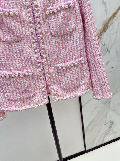 Chan 25ss pearl woven jacket