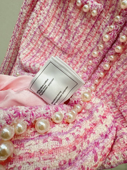 Chan 25ss pearl woven jacket