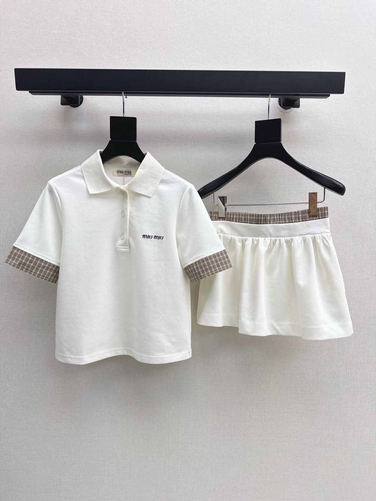 Mi 25ss polo skirt set