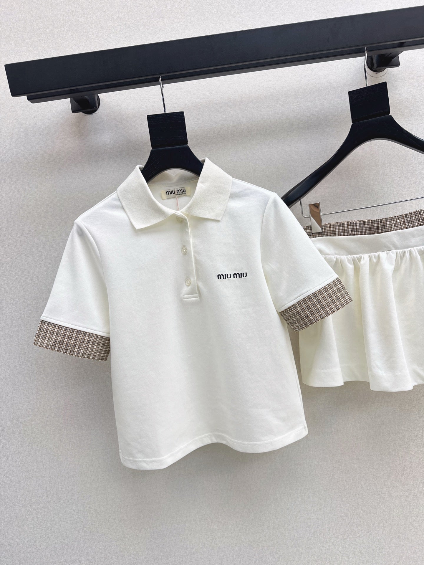 Mi 25ss polo skirt set