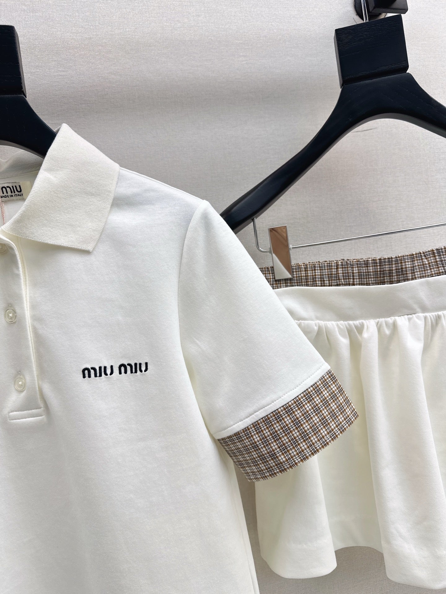 Mi 25ss polo skirt set