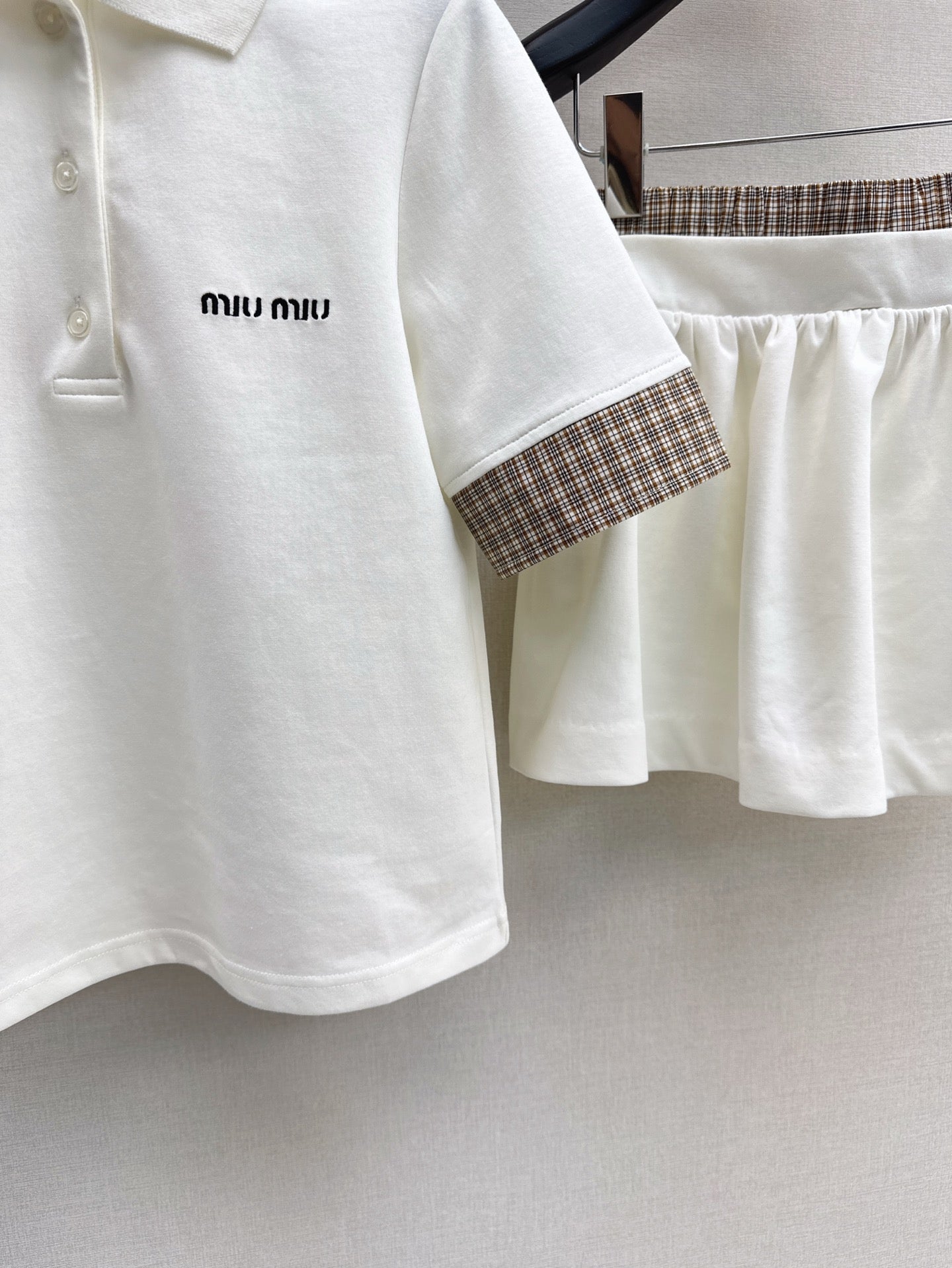 Mi 25ss polo skirt set