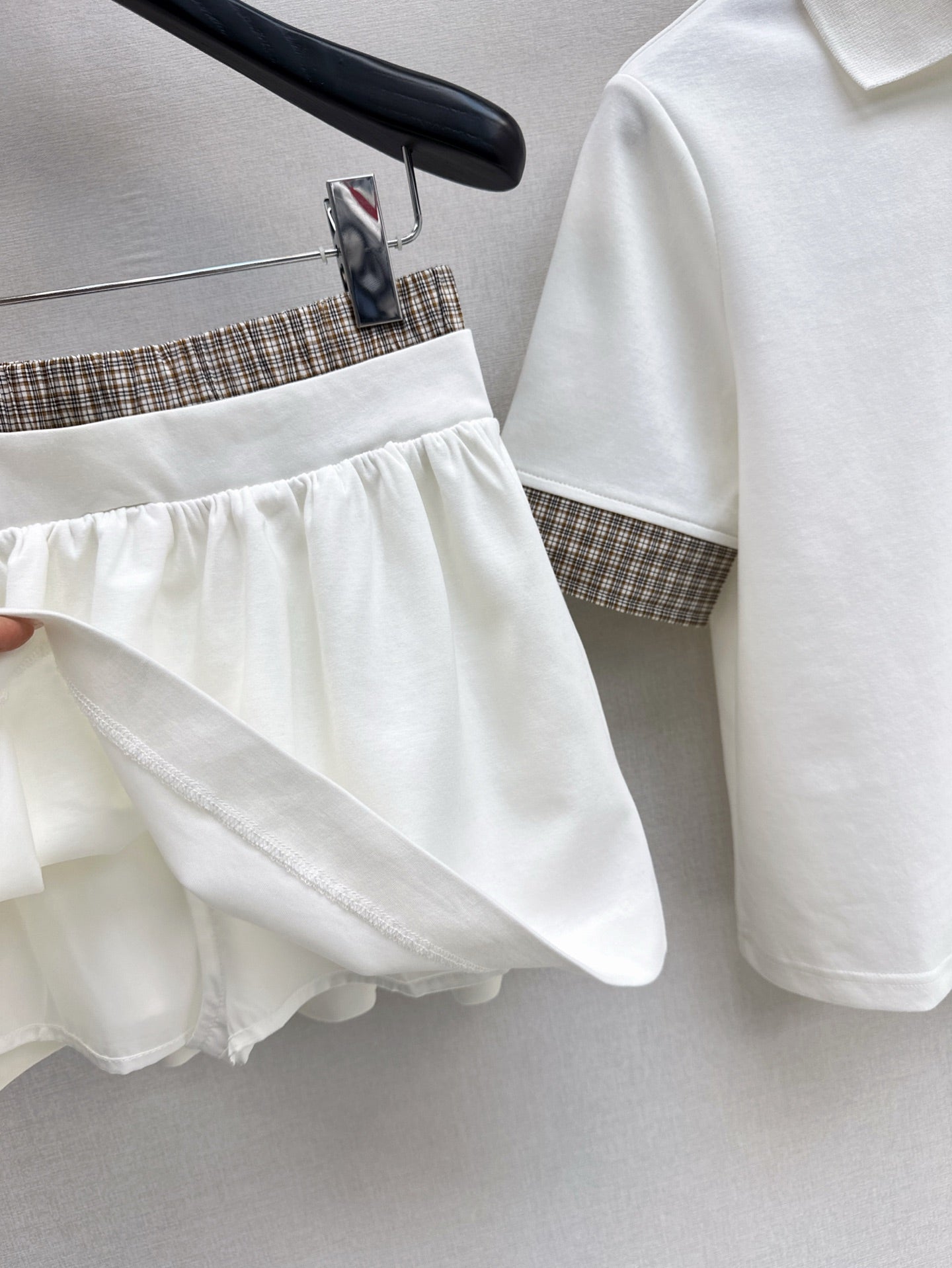 Mi 25ss polo skirt set