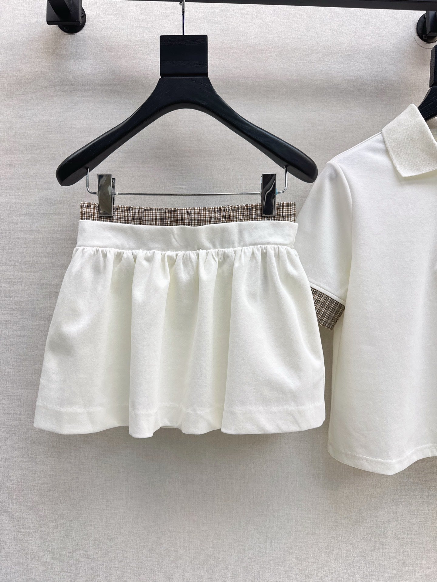 Mi 25ss polo skirt set
