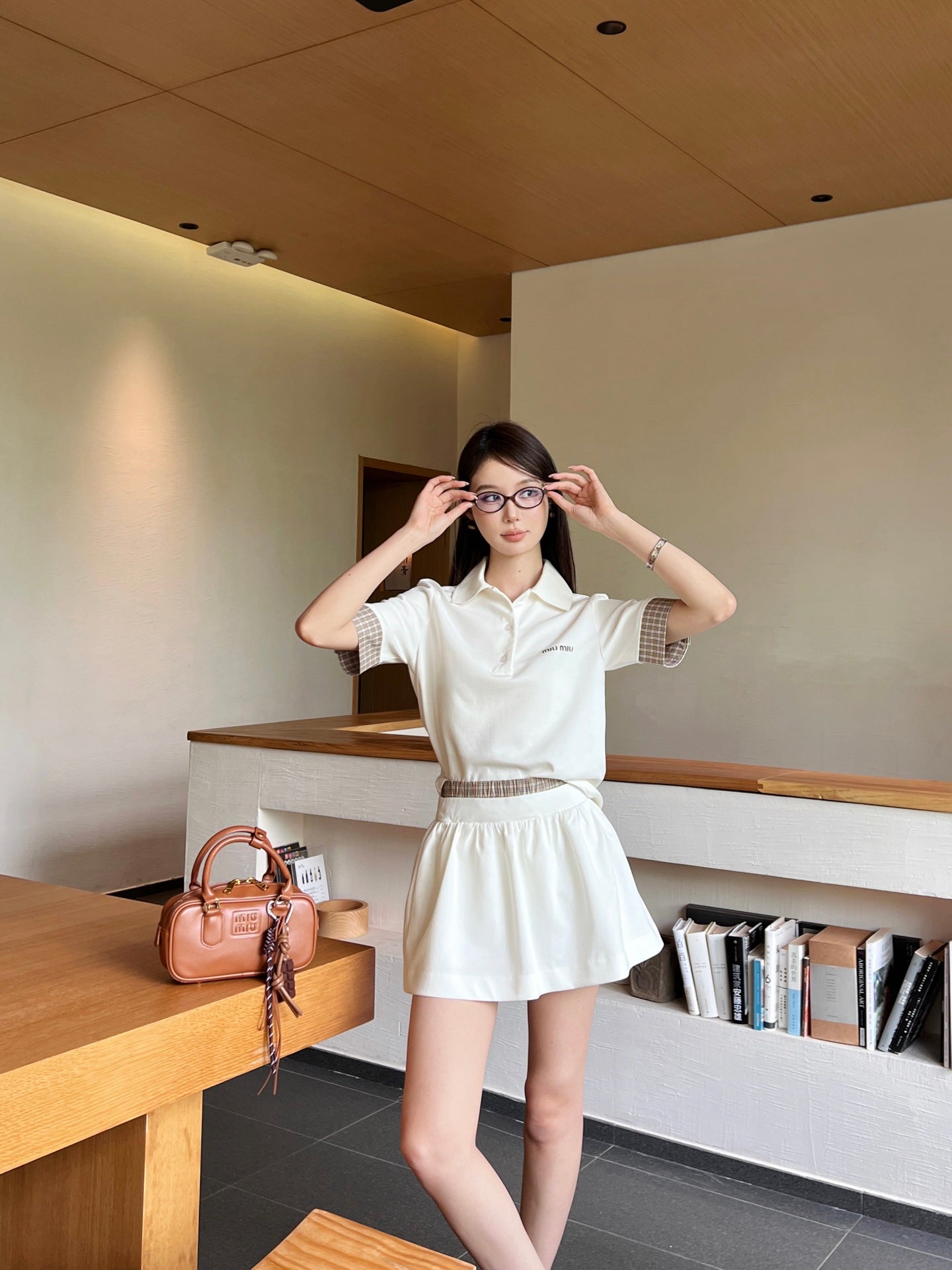 Mi 25ss polo skirt set