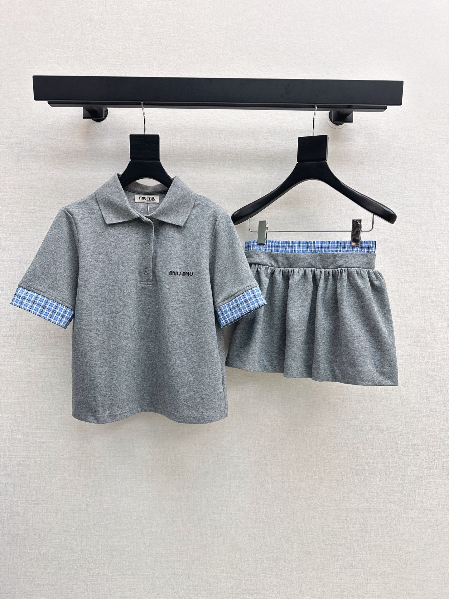 Mi 25ss polo skirt set