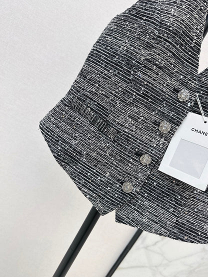 Ch 25ss rhinestone vest