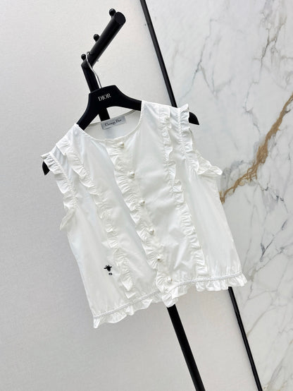 D 25ss ruffle vest