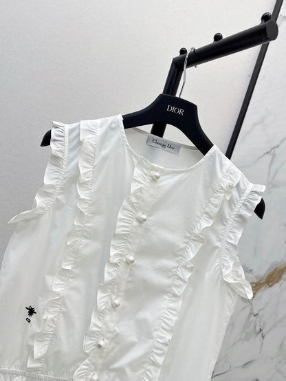 D 25ss ruffle vest