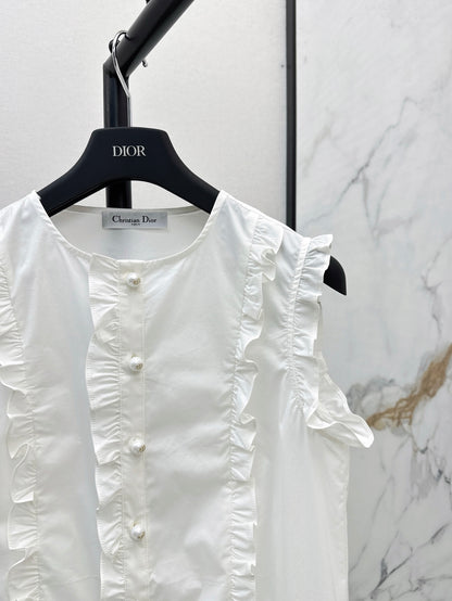 D 25ss ruffle vest