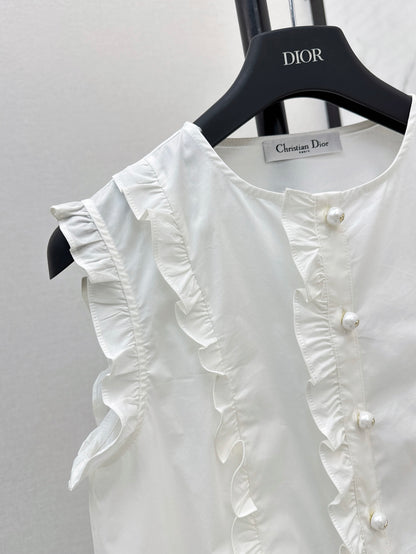 D 25ss ruffle vest