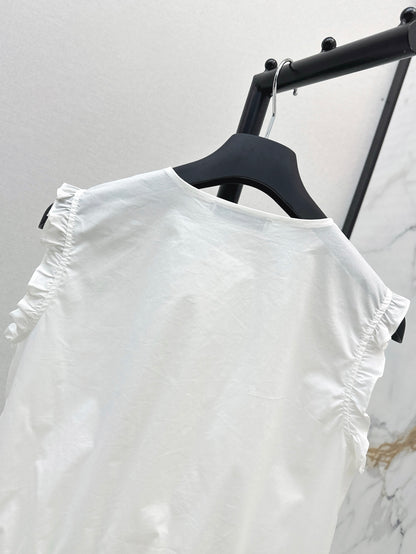 D 25ss ruffle vest