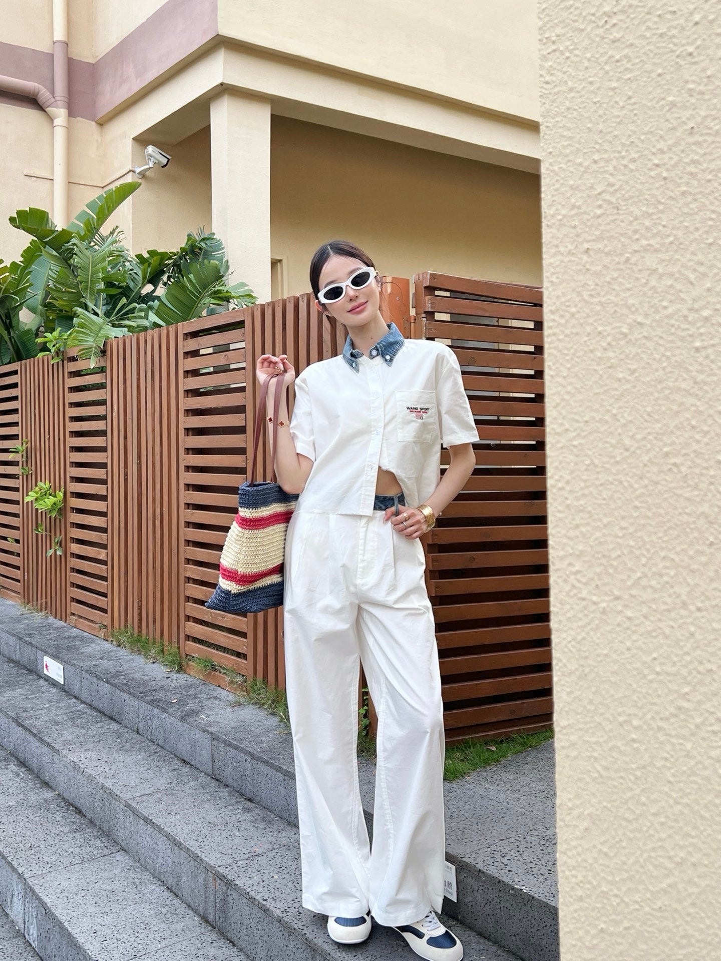 Alexand 25ss embroidered pants