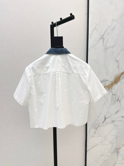 Alexand 25ss crop shirt
