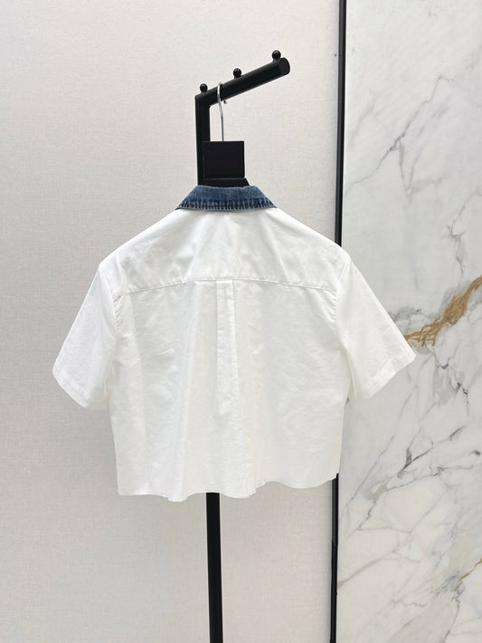 Alexand 25ss crop shirt