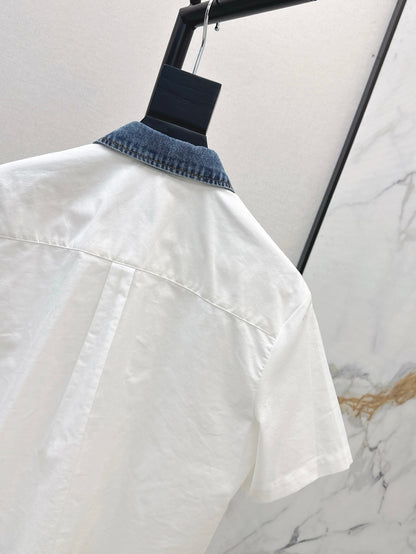 Alexand 25ss crop shirt