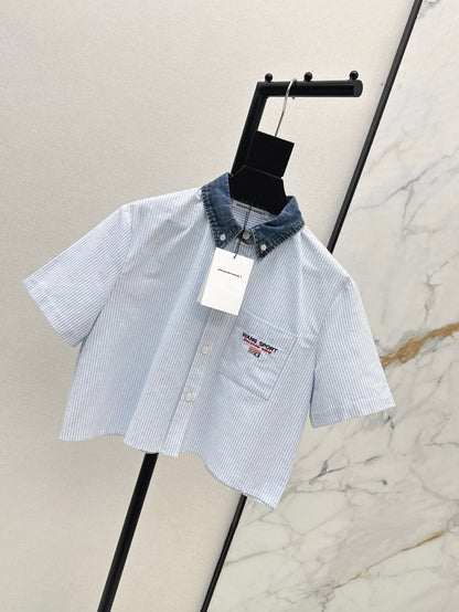 Alexand 25ss crop shirt