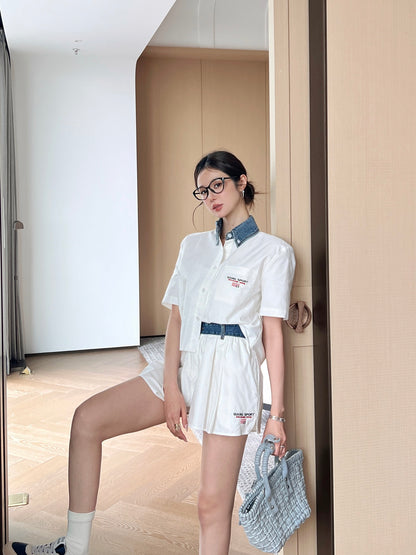 Alexand 25ss embroidered skirt