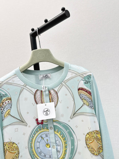 H 24ss tencel cardigan