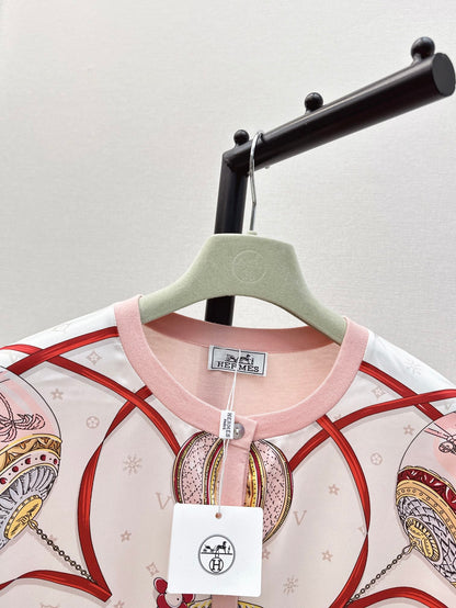 H 24ss tencel cardigan