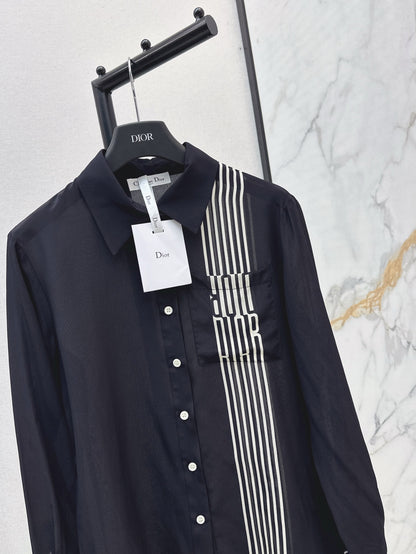 D 25ss miss silk shirt