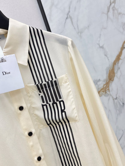 D 25ss miss silk shirt