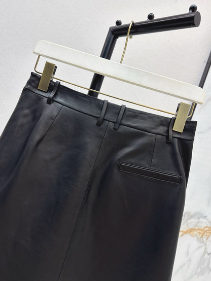 Loe 25ss leather skirt