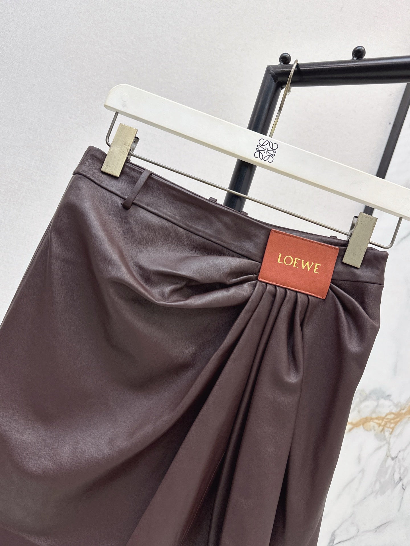 Loe 25ss leather skirt