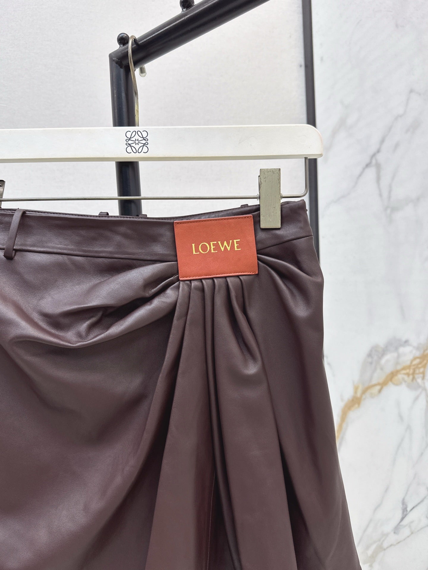 Loe 25ss leather skirt