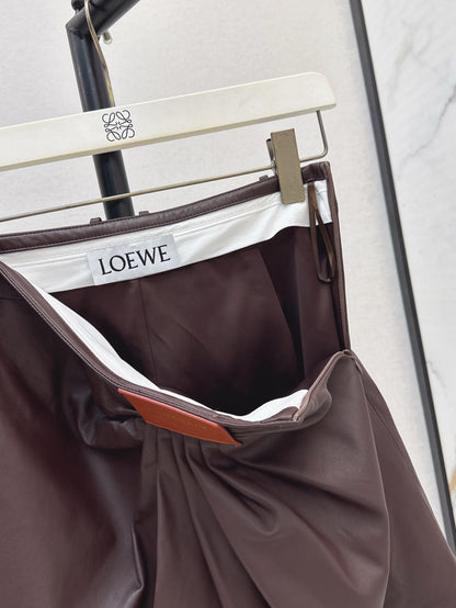 Loe 25ss leather skirt