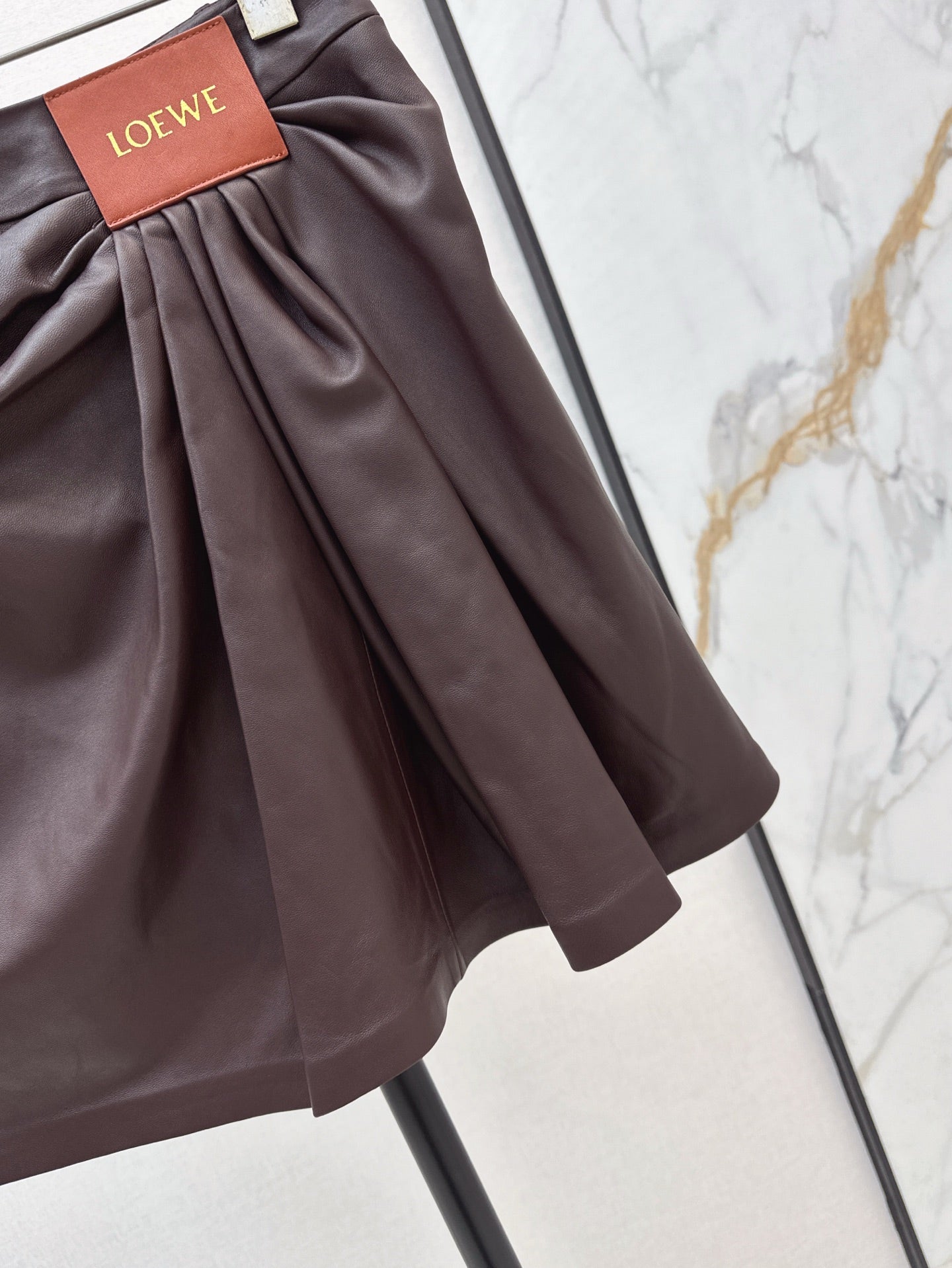 Loe 25ss leather skirt