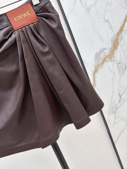 Loe 25ss leather skirt