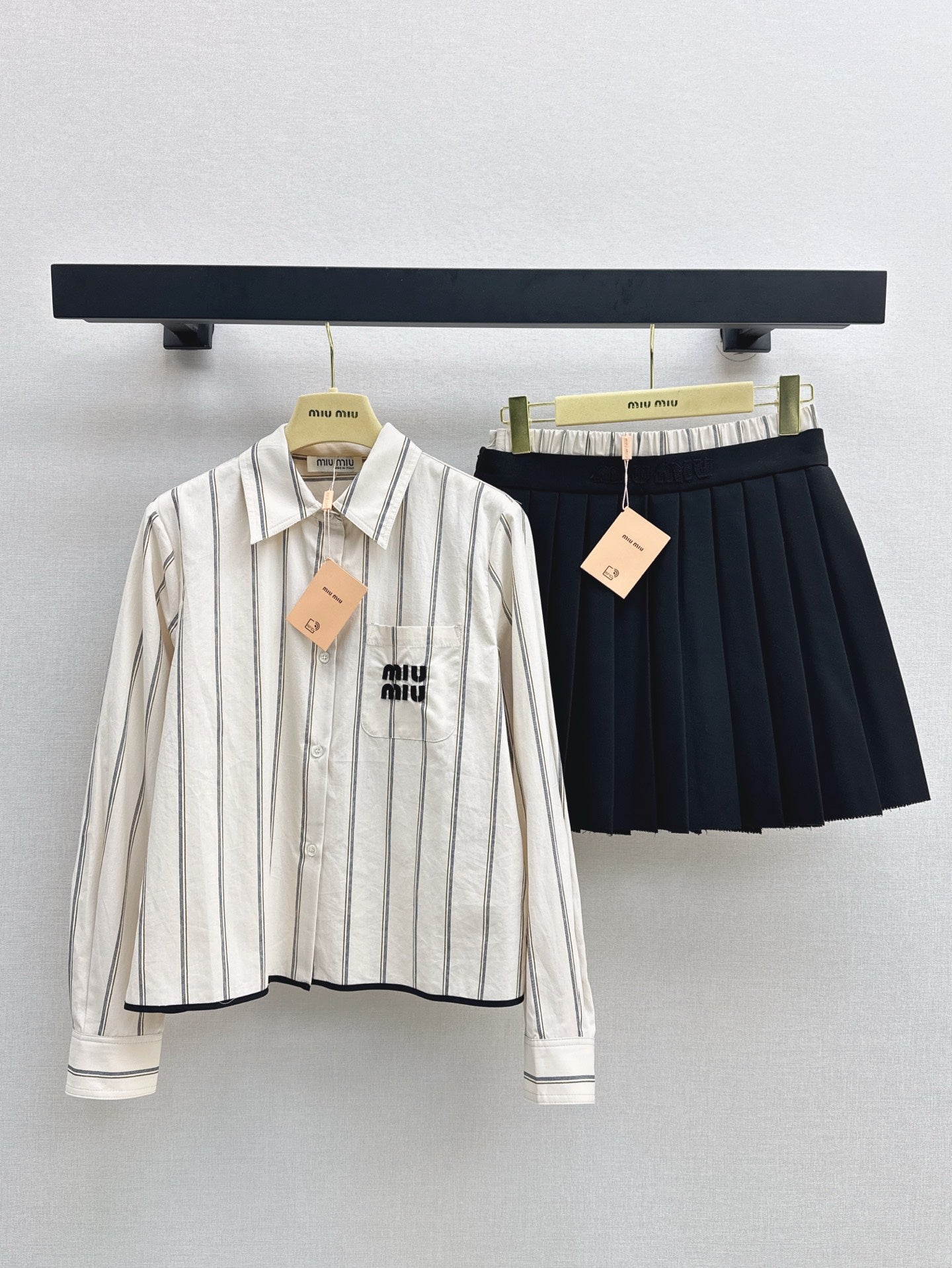 Mi 25ss shirt skirt set
