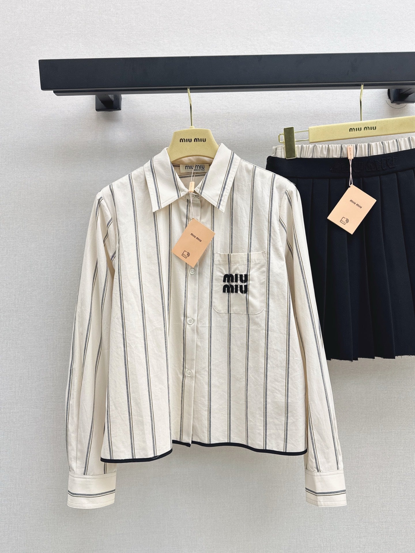 Mi 25ss shirt skirt set