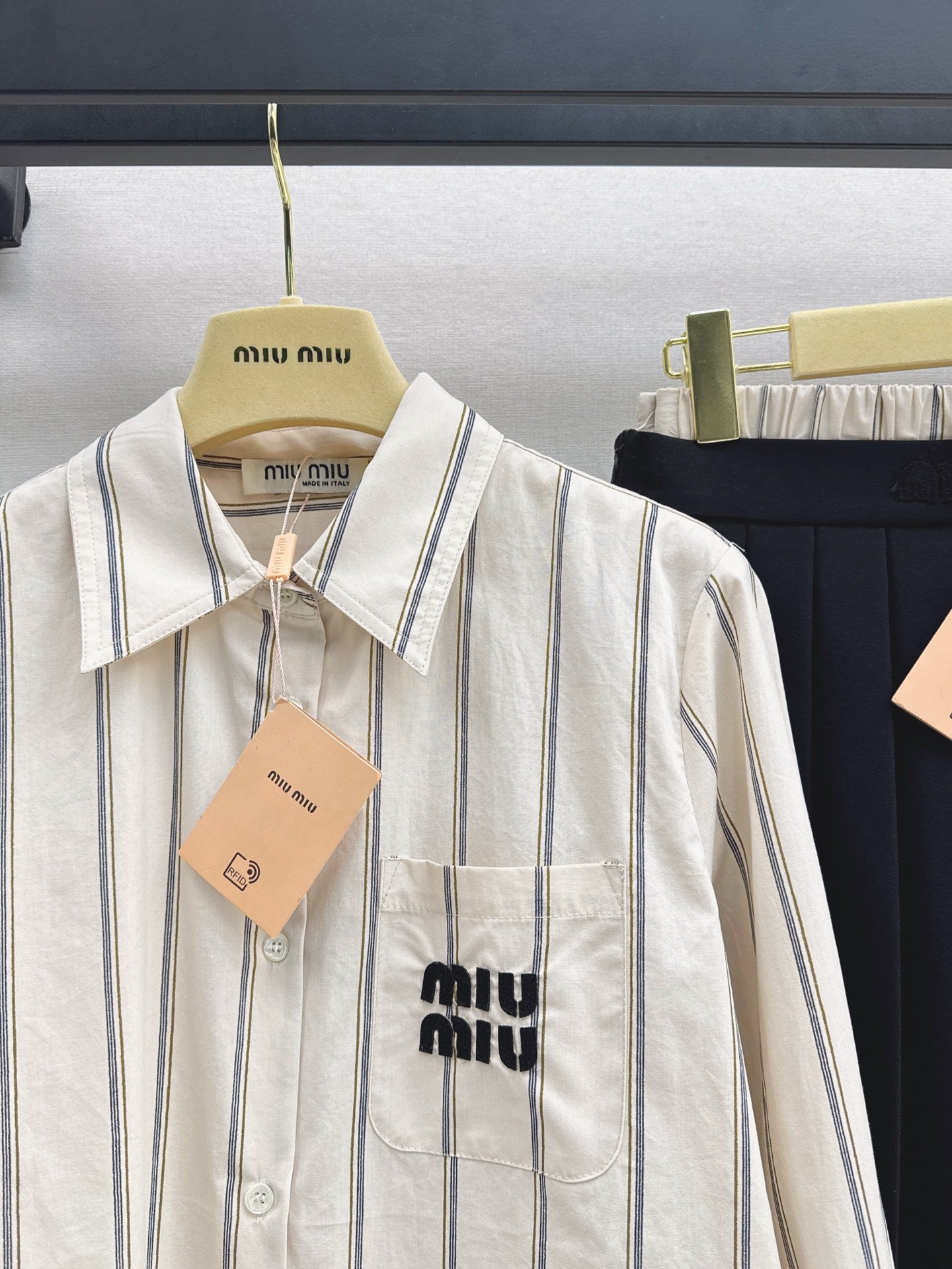 Mi 25ss shirt skirt set