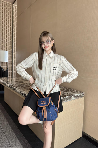 Mi 25ss shirt skirt set
