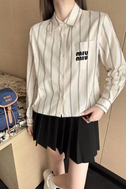Mi 25ss shirt skirt set