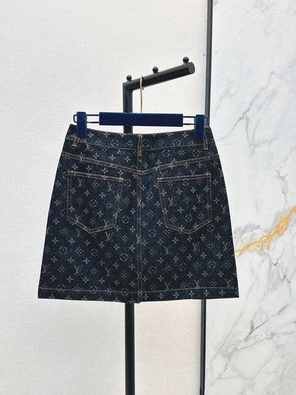 L 25ss denim skirt