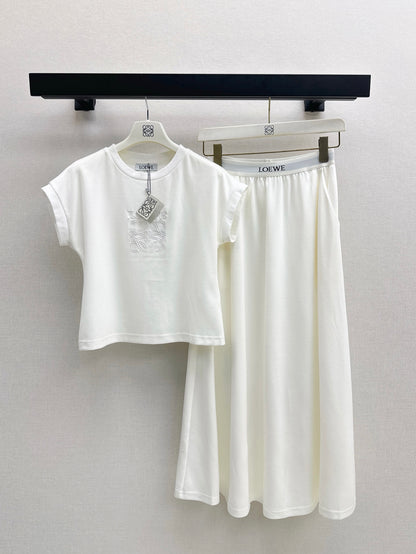 Lo 25ss tee skirt set