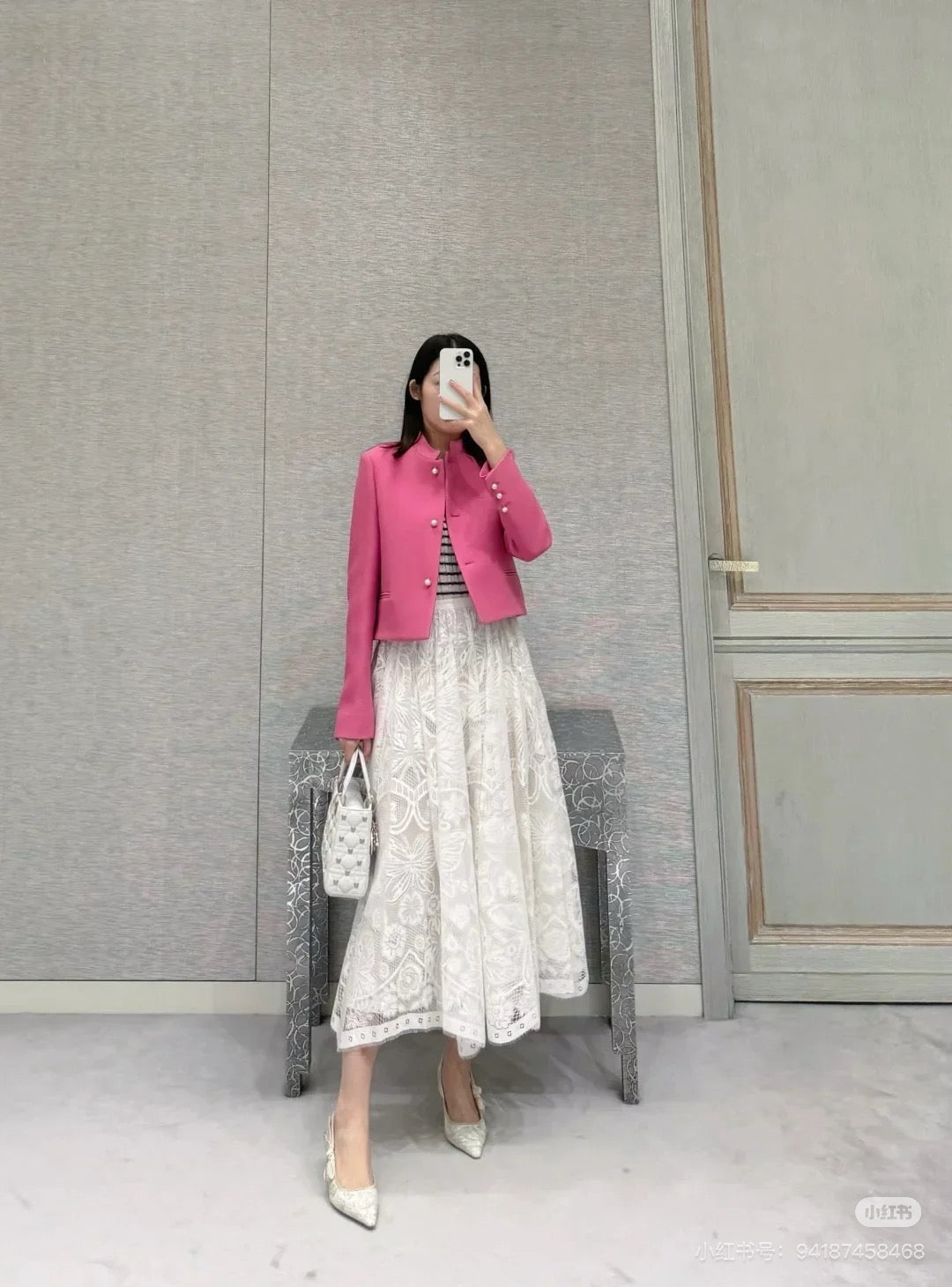 D 25ss lace skirt