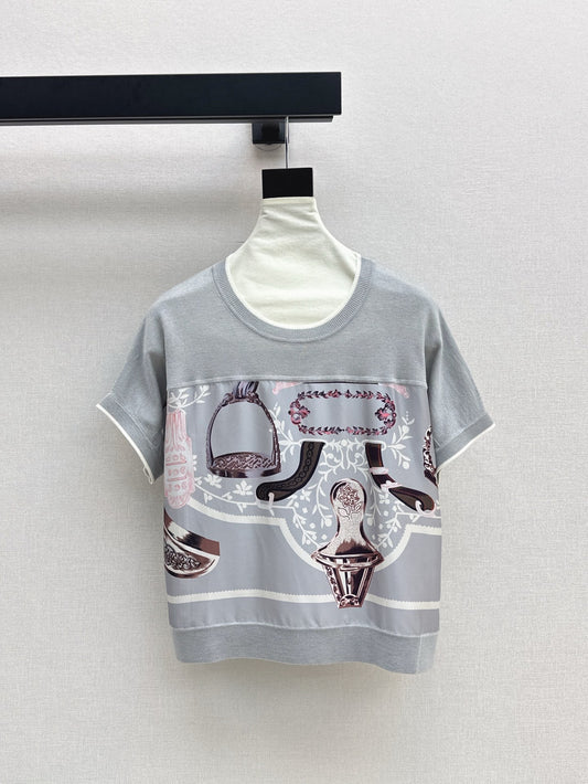 H 25ss knitted t-shirt