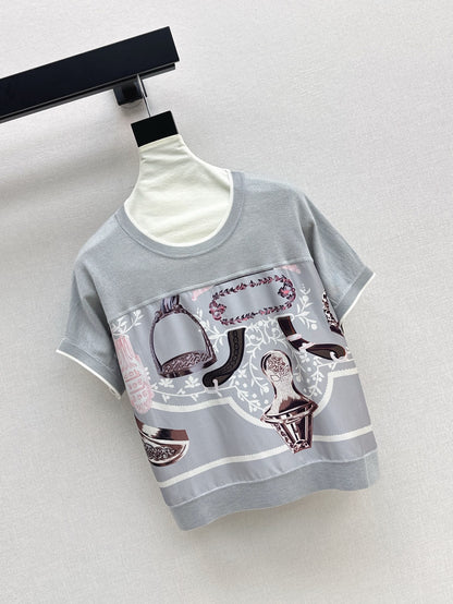 H 25ss knitted t-shirt