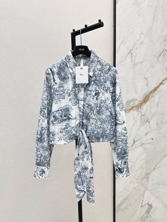 D 25ss print shirt