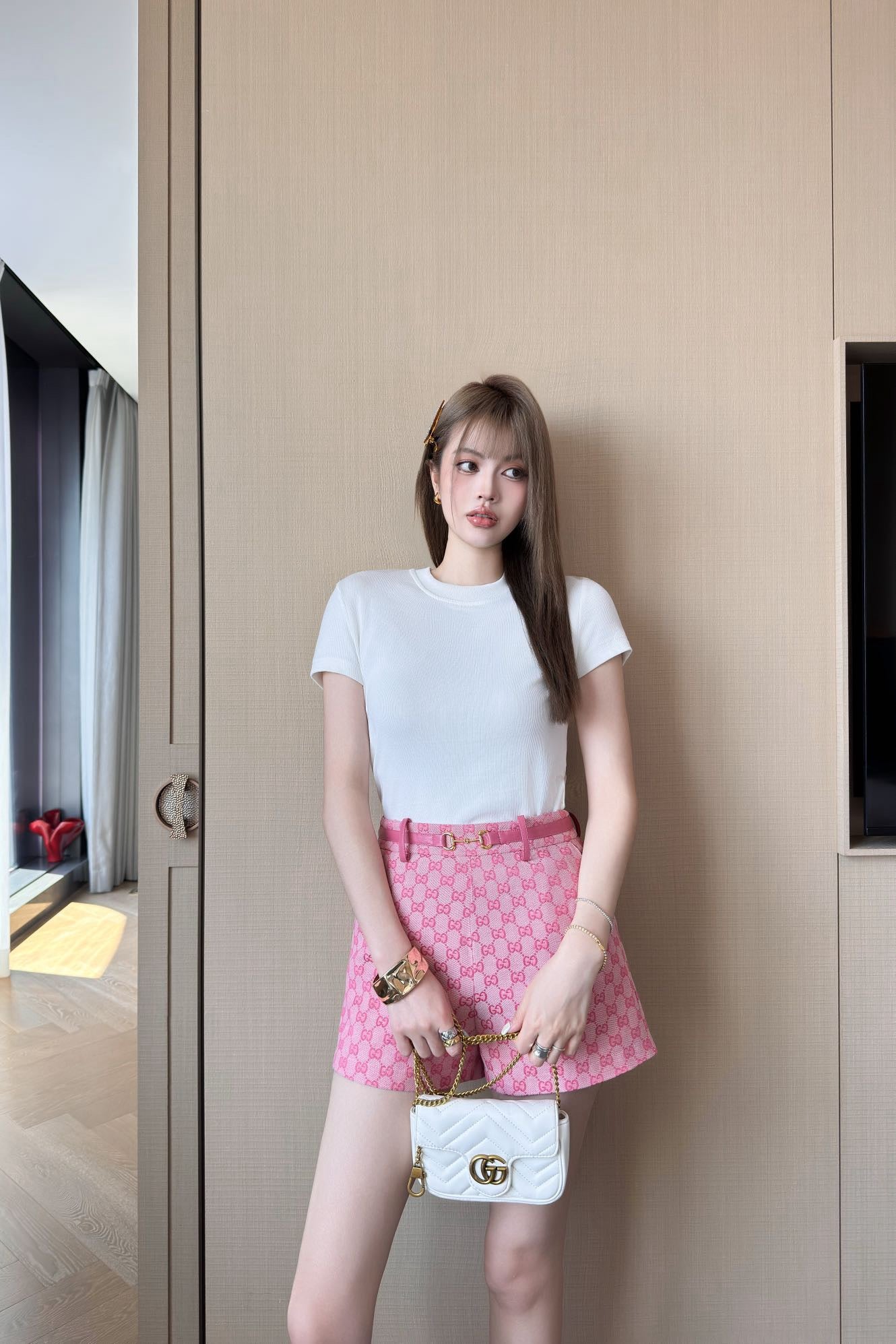 G 25ss jacquard short