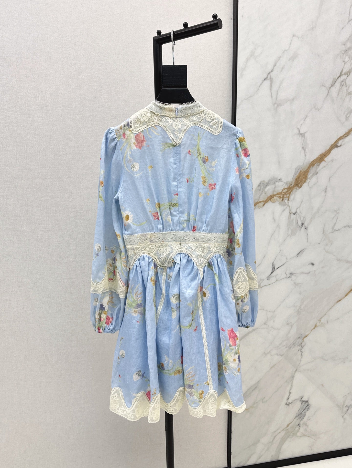 zimm 25ss linen lace dress