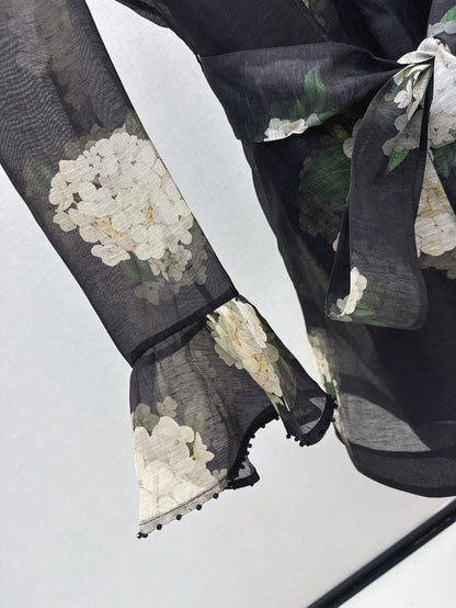 zimm 25ss print silk dress