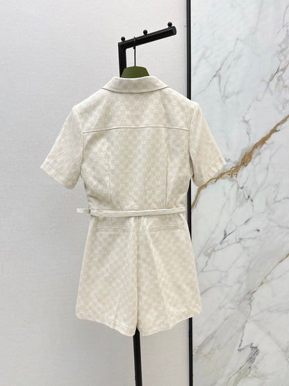 Gu 25ss jacquard jumpsuit